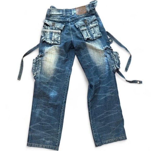Vintage 90s Cargo Denim — Grunge Streetwear Staple - Picture 6 of 8